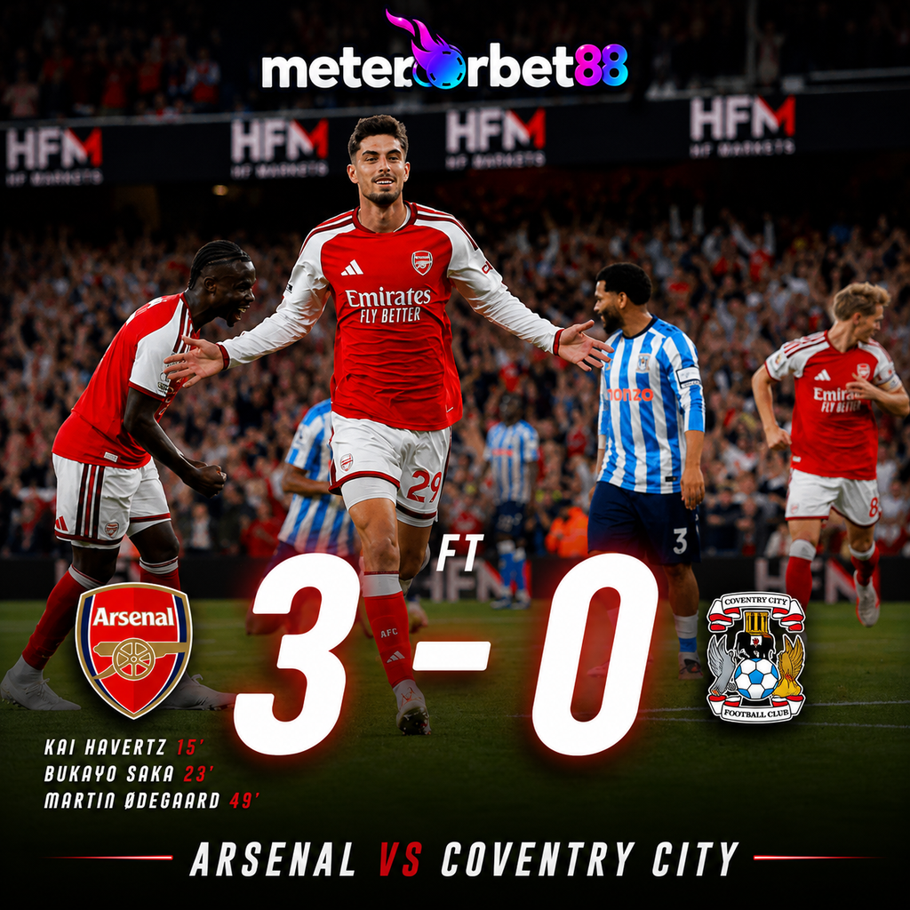 Arsenal 3-0 Coventry City: Havertz, Saka, dan Ødegaard Antar The Gunners Raih Kemenangan Arsenal 3-0 Coventry City: Havertz, Saka, dan Ødegaard Antar The Gunners Raih Kemenangan